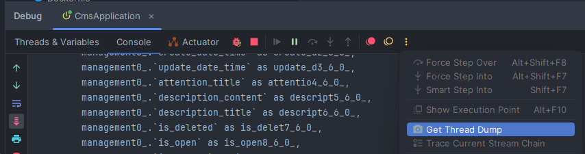 getthreaddump